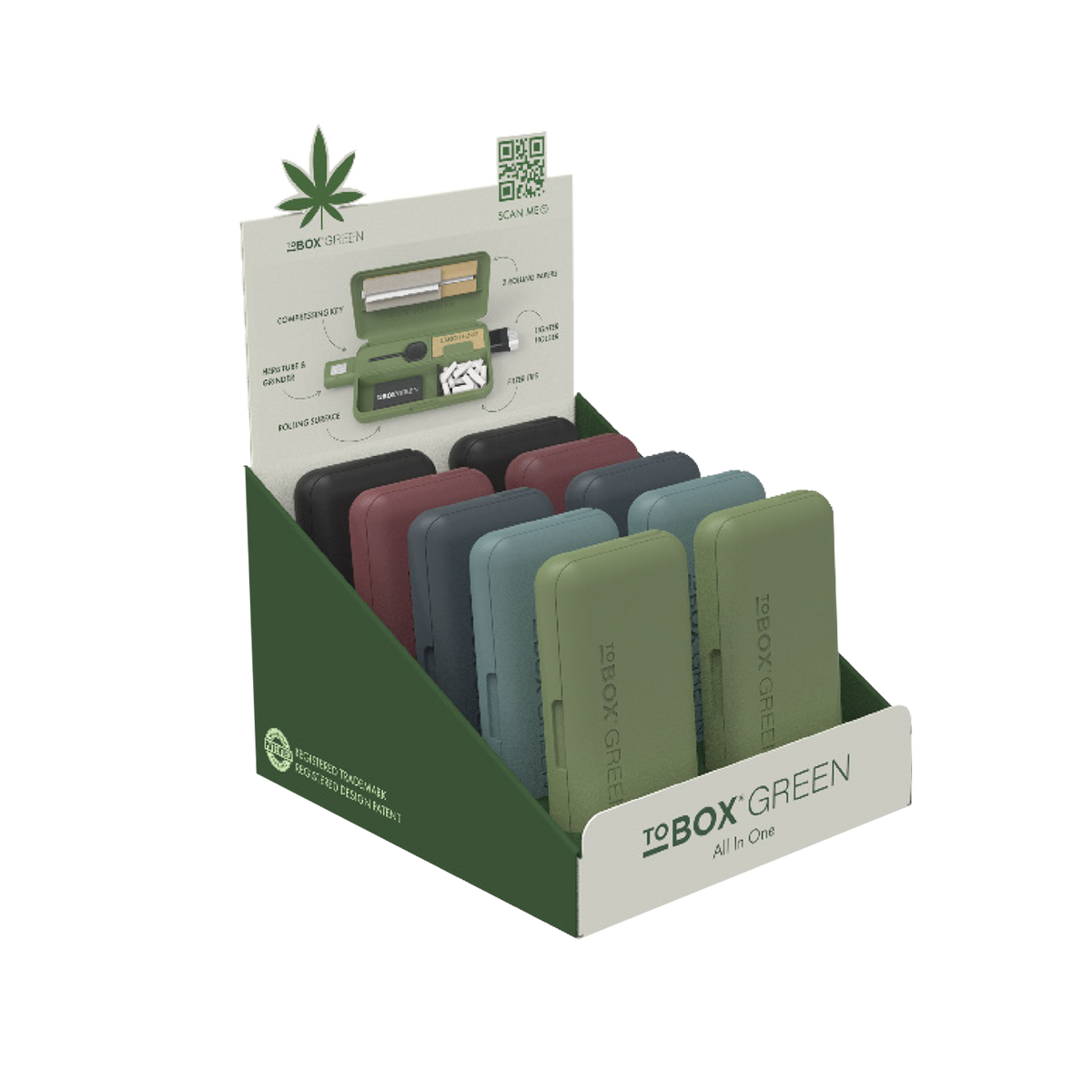 Tobox Green Display Stand